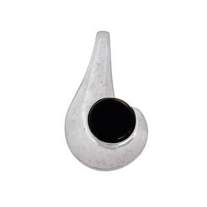 Vintage Sterling Silver 925 Black Onyx Teardrop Pendant